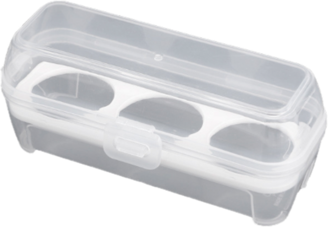 防震便攜雞蛋收納盒 戶外旅行蛋盒, 1個, 3顆