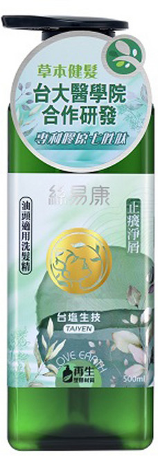 TAIYEN 台塩生技 絲易康洗髮精 油頭適用, 500ml, 1瓶
