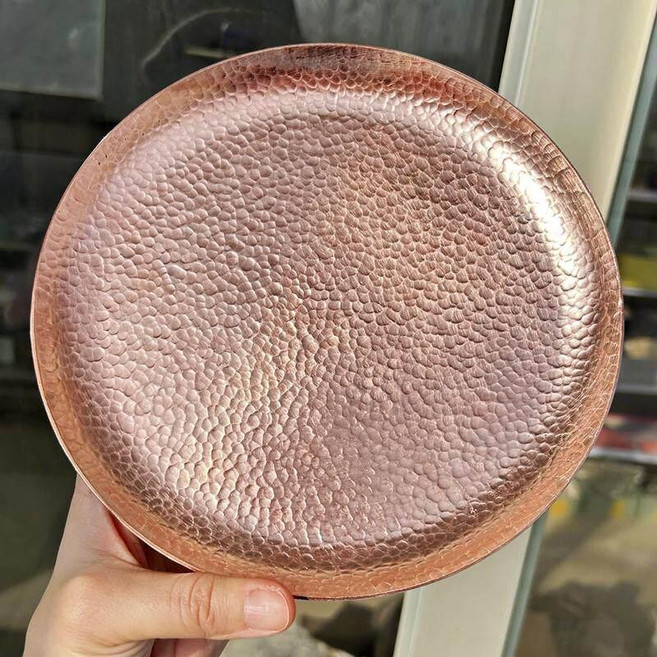 동향동기 동 구리 쟁반 소스팬 정사각 엔틱, 1개, 구리, 약 20 cm, 500 g, 1 g.