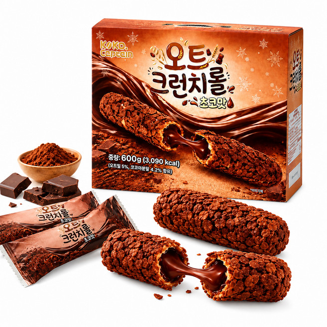 오트 크런치롤 초코맛, 1개, 600g