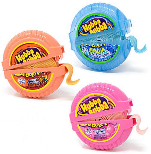 후바부바 버블 테이프 껌 3개 Hubba Bubba Bubble Tape Gum 3ct, 56.7g
