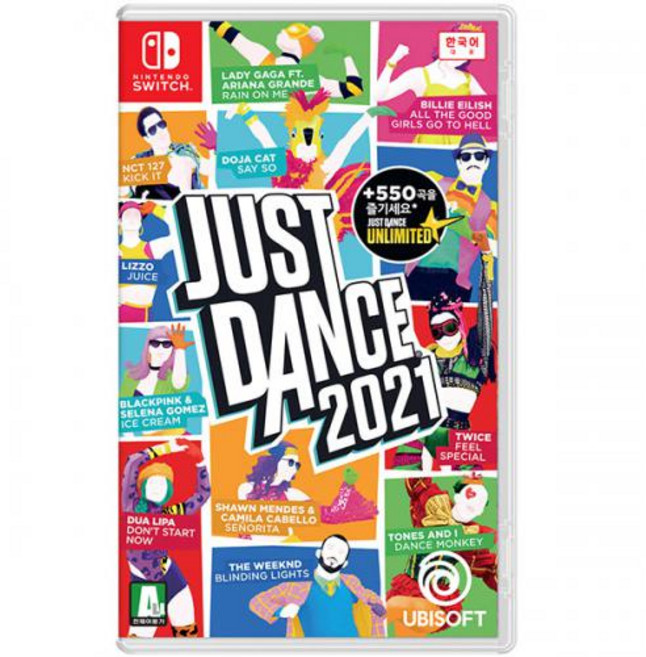 저스트 댄스 2021 닌텐도 스위치 정품 게임 타이틀 팩 (국내 배송)