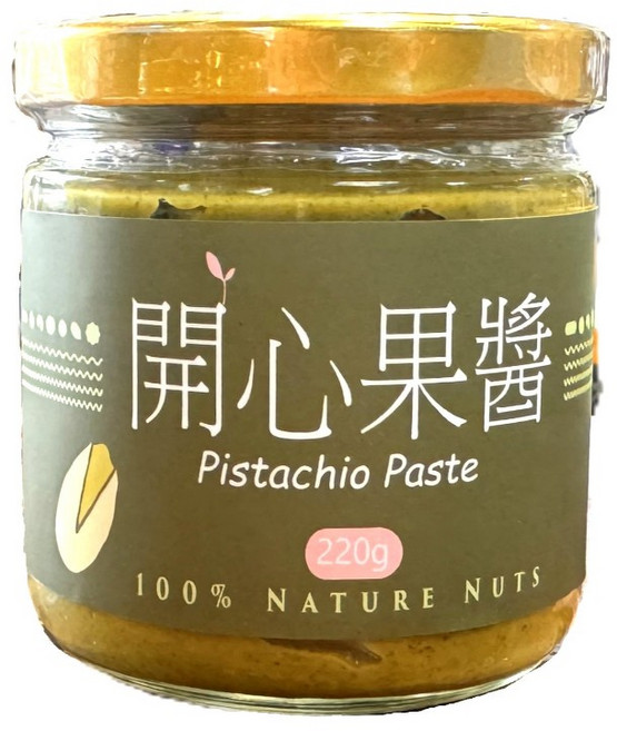 自然甜堅果 開心果醬 無糖 210g, 1個