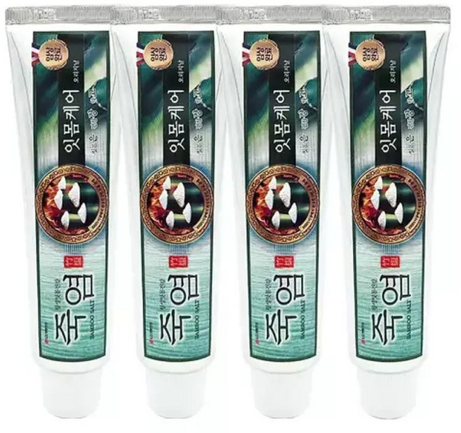 엘지 죽염 은강고 잇몸케어 치약 100gX4개, 100g, 4개