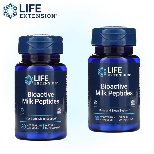1+1 라이프익스텐션 락티움 바이오액티브 밀크 펩타이드 30정, 30 CAPSULES