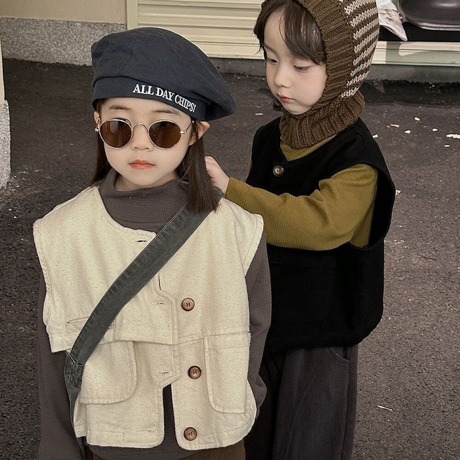 小不點兒 兒童春秋馬甲 男女童棉布韓系百搭中小童馬甲 90-130碼