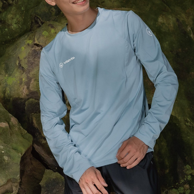 WOAWOA 涼感排汗衫長袖 登山衣 防曬衣