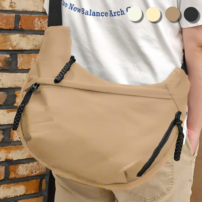 여성크로스백 라운드 숄더백 학생 가방 나일론 메신저 슬링백