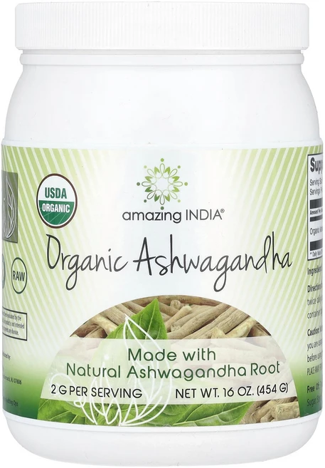 Amazing India Ashwagandha 16 oz 454 g, Amazing India, Ashwagandha, 16, 1개 - 쿠팡