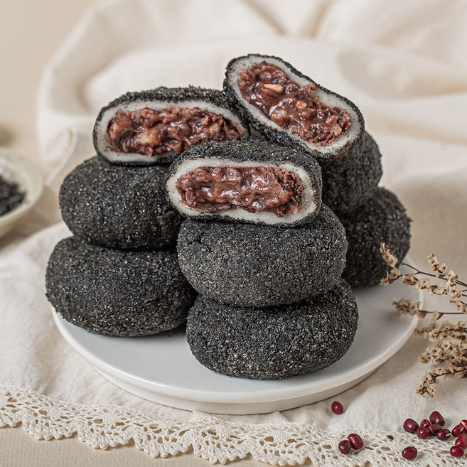 건영 흑임자 왕 찹쌀모찌떡 80g (당일생산 발송), 10개