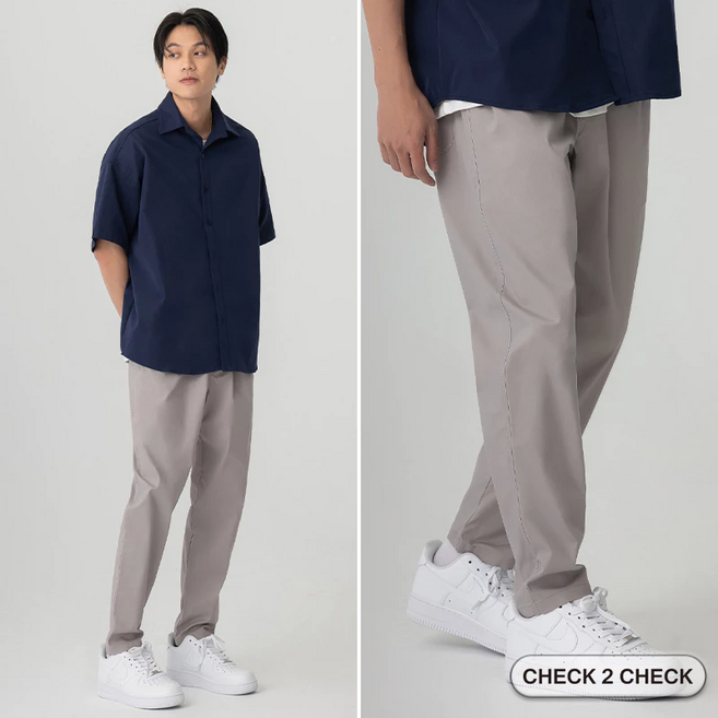 Check2Check 彈性拉伸比例長褲