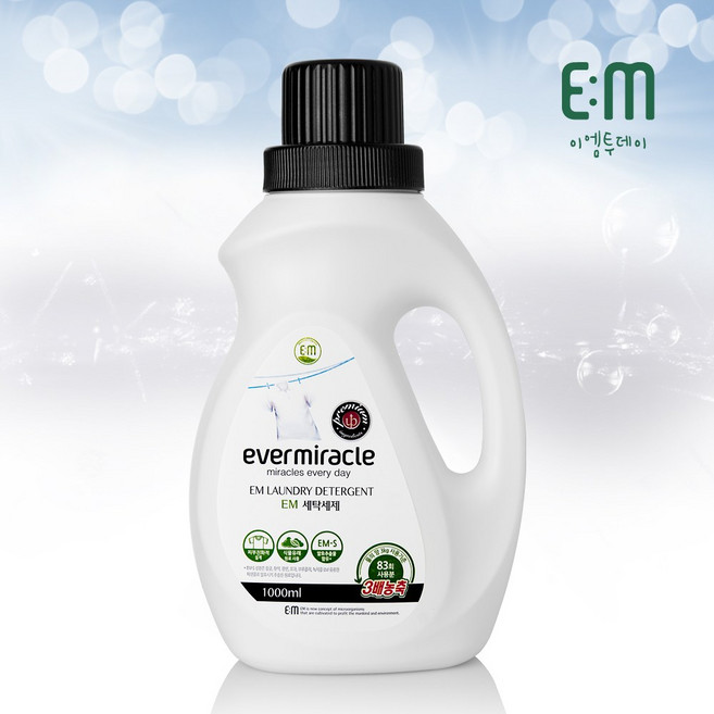 살리미 EM발효 3배농축 세탁세제, 1L, 1개