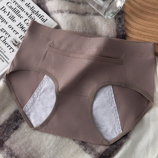 生理期內褲可放暖寶寶女士月經加大加寬防漏層純棉透氣大碼衛生褲, XL(120-140斤)