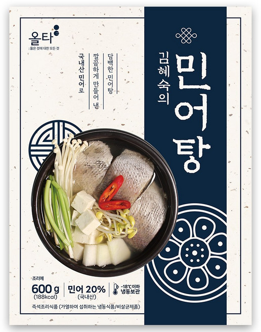 보양식 김혜숙명인 민어탕, 600g, 5개