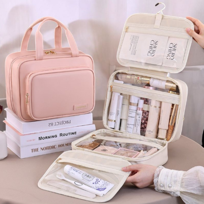 빈즈 여행용 벽걸이 세면도구 방수 파우치