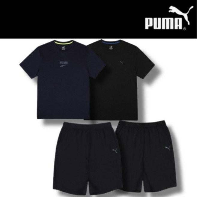 [빠른출고/인기상품] 푸마 반팔 반바지 택1 추천 남녀공용 커플룩 퓨마 남자 여자 남성 여성 반팔 반바지세트