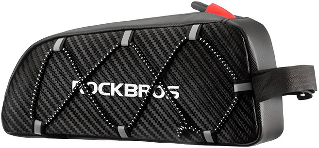 락브로스 자전거 프레임가방 탑튜브 가방 039BK, 블랙, 1개