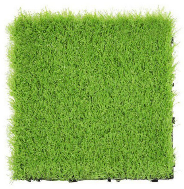 천연돌 조립식 데크타일 세탁실 일자형 발코니 셀프, 다양한 스타일 조합, 1개, 그린 스프링 그라스