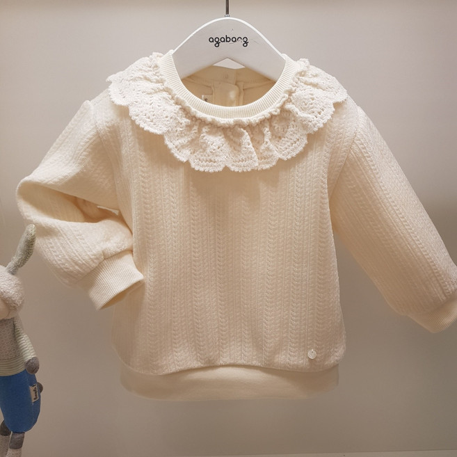 아가방 50% 겨울 베이비페어! 기모 티셔츠도 블라우스처럼 러블리하게 프릴 유아 티셔츠! 점퍼 스커트 청바지 원피스 뭐든 다 잘어울리는 마법 여아 티셔츠! 이뻐요 외출복