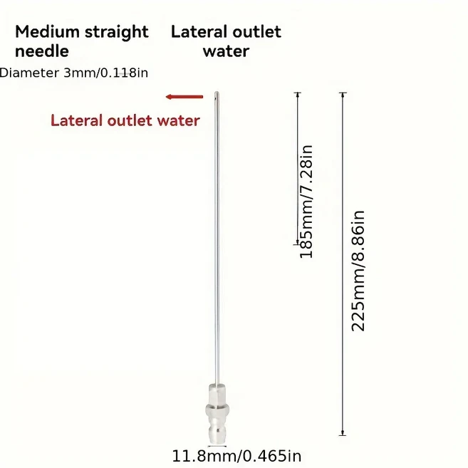 고압 청소 바늘 온수기 라이너 청소 물총 노즐 에어컨 공기 소스 스프레이 건 액세서리, 04 SET C