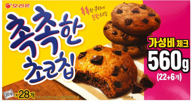 오리온 촉촉한 초코칩, 560g, 1개