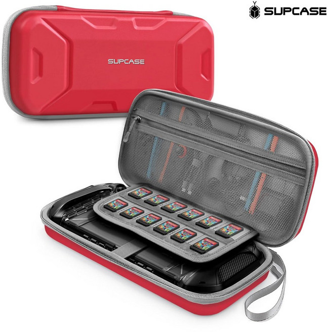 닌텐도 스위치2 케이스 Supcase 플러스 파우치, 레드, 1개