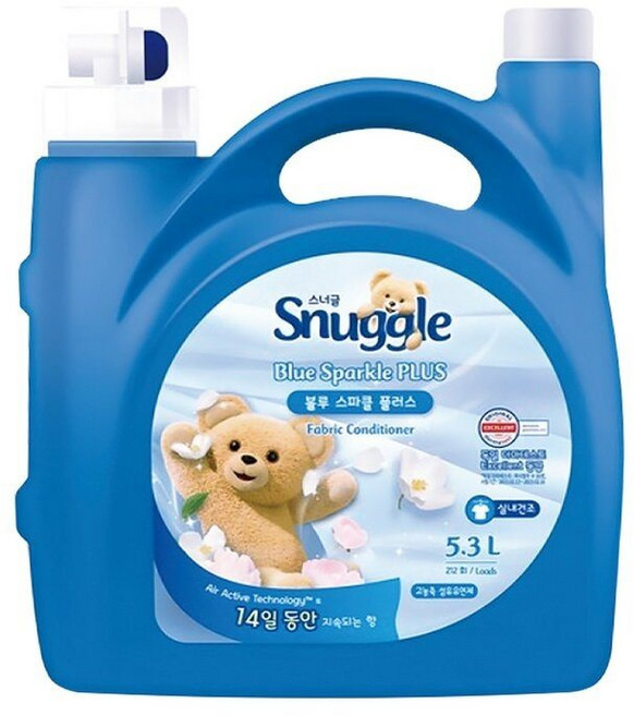 Snuggle 熊寶貝 超濃縮柔軟護衣精 清新皂香 5.3公升, 1個