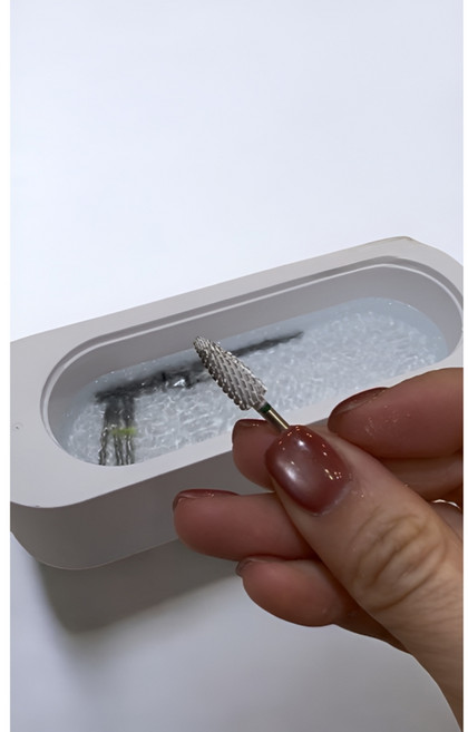 초음파 네일비트 세척기 안경 브러쉬, 1개, 화이트