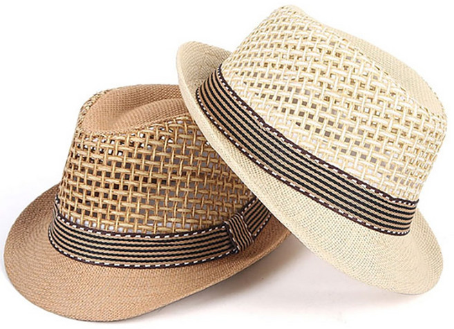 남자 여름 페도라 신사모자 파나마햇 째즈 망사 밀짚 중년 모자 메쉬 중절모 G269