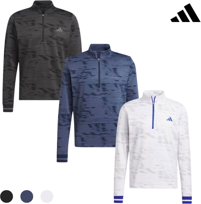 아디다스 골프 SS 봄 간절기 남성 얼티메이트 콜드 레디 집업 긴팔 티셔츠 남자 골프웨어