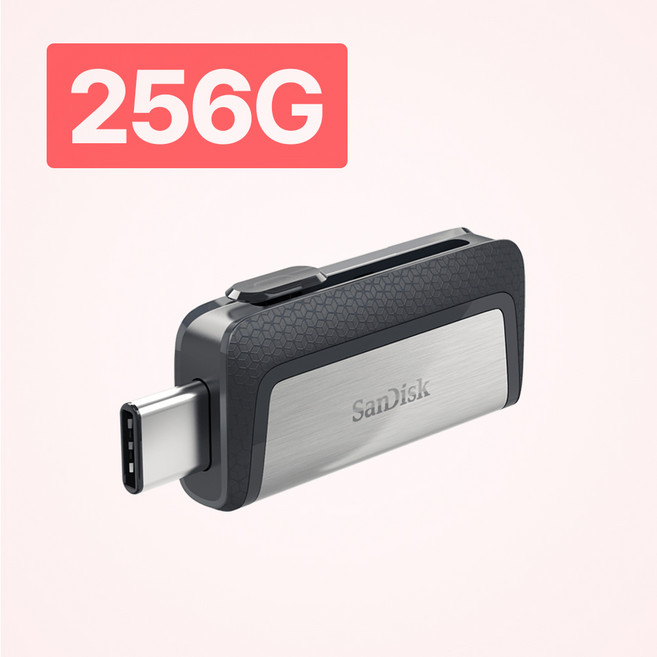 샌디스크 울트라 듀얼 USB 드라이브 TYPE-C SDDDC2, 256GB, 1개