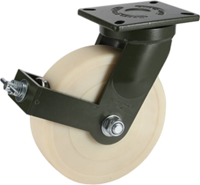 초고하중 캐스터 30cm(12인치) 개당9000kg 9톤 MC나일론바퀴 브레이크형 운반장비, 선택1_초고하중 30cm 브레이크 9000KG