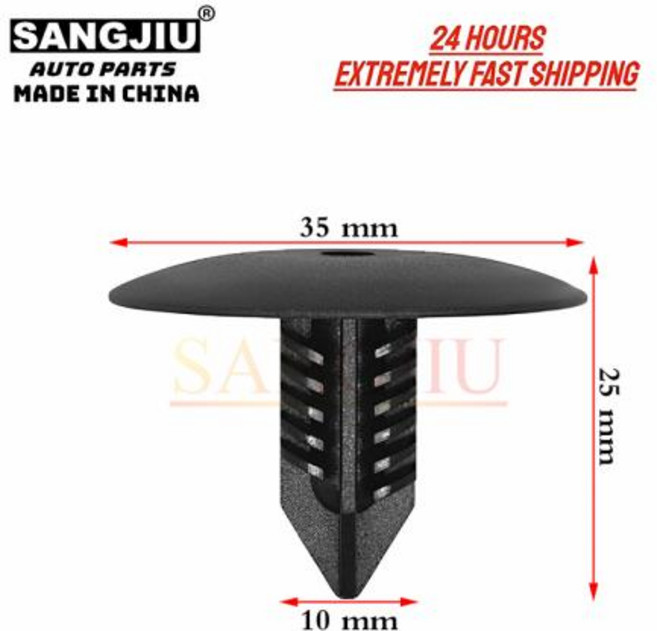 자동차 패스너 메르세데스 후드 절연 클립 77-03-077-435 년식 르노 이스케이프 캉구 라구나 로건 마스터 메간 트래픽용 20 피스, 1) 20pcs, 1) 20pcs, 없음