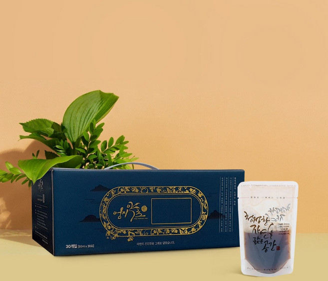 엄지약초 [3배고농축] 자연산 우슬즙 진액 엑기스, 30개, 90ml