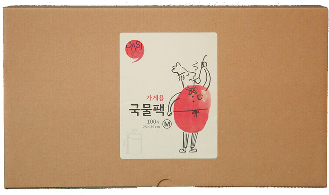 가게용 국물팩 중형 100매입 II 별 다섯을 위한 기본 우리가게만의 국물 레시피, 중(M), 1세트, 100개