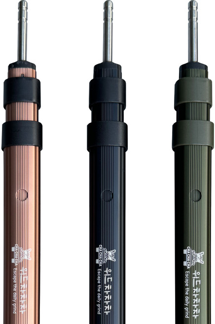 위드차차차 슬라이드 텐트 타프 폴대 티타늄 슬라이딩 높이조절 2p, 1세트