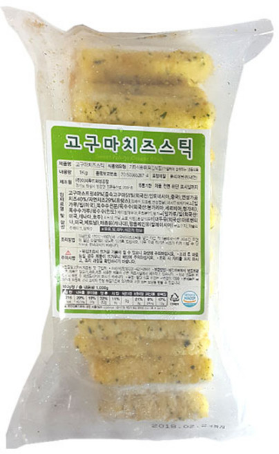 (무)(냉동)청우고구마치즈스틱 1kg 3개