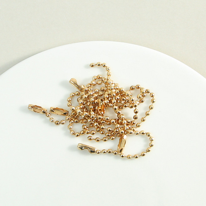 컬러 군번줄 볼체인, 200개, 골드