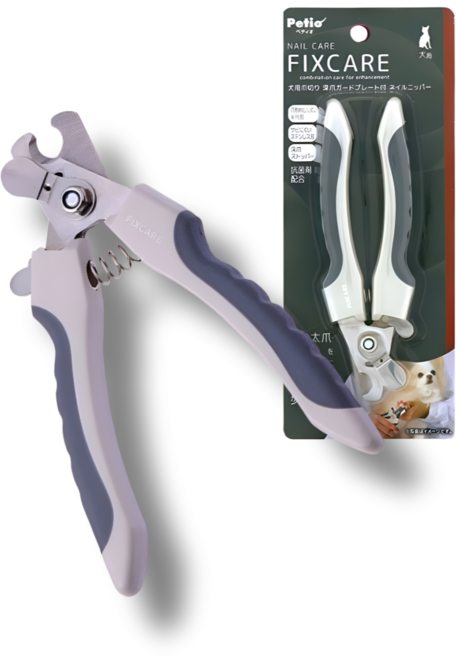 일본 페티오 강아지 발톱깎이 니퍼형 안전 스토퍼 장착 안심 손질 FIXCARE, 1개