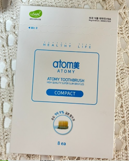 애터미 콤팩트 칫솔 랜덤발송, 8개입, 2개