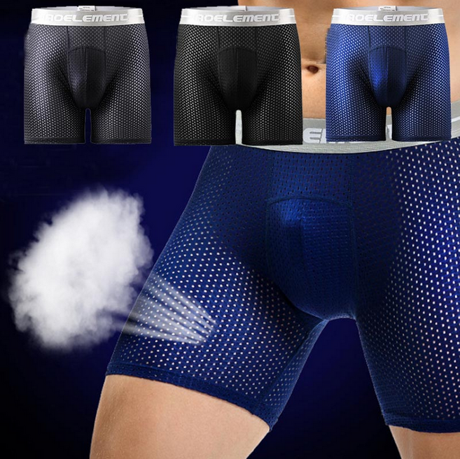 뚱보 남성 2매입 아이스 롱드로즈 팬티