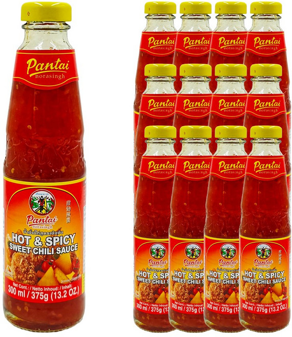 푸드올마켓_ 판타이 핫 앤 스파이시 스위트칠리소스 300ml 한박스 (300ml x 12ea), 12개, 375g