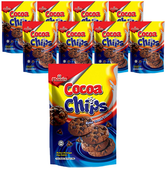 모리스 코코아칩 버터 크런치 쿠키 9개(100gx9개) 초코칩과자, 9개, 100g
