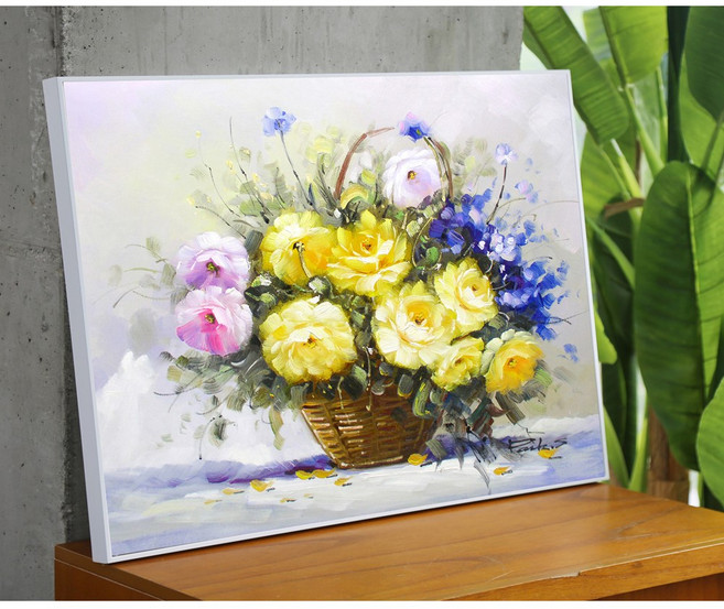 KNH ART 목단그림 행운 복들어오는 그림액자 개업선물 목련그림 목단그림WD0005