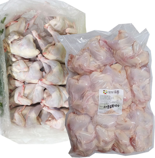 업소용생닭 업소용 벌크닭 10마리 대중소 07호 11호 14호 토막통째 옵션선택 대보유통, 1세트, 1. 생닭(소) 650g 벌크 10수