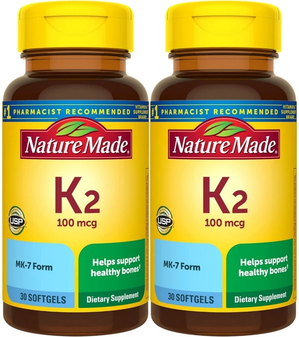 네이처메이드 비타민 K2 100mcg, 30정, 2팩 - 쿠팡