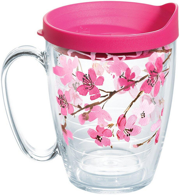 일본 벚꽃 473.2ml(16온스) 텀블러 뚜껑 포함_154992, Cups_154992, Classic