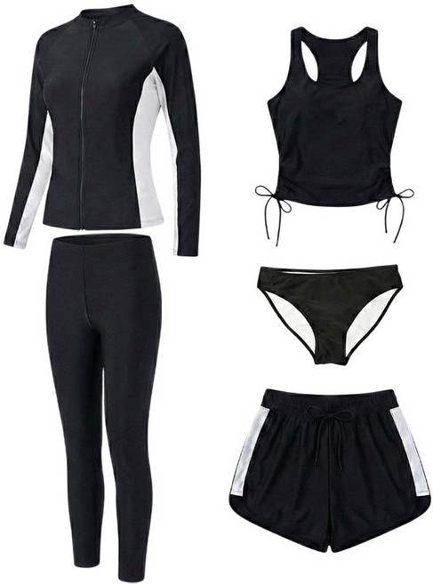 UPPERCUT 남여 래쉬가드 세트 자외선차단 긴팔 수영복 커플 비치웨어 5종 풀세트 워터파크 서핑 풀빌라