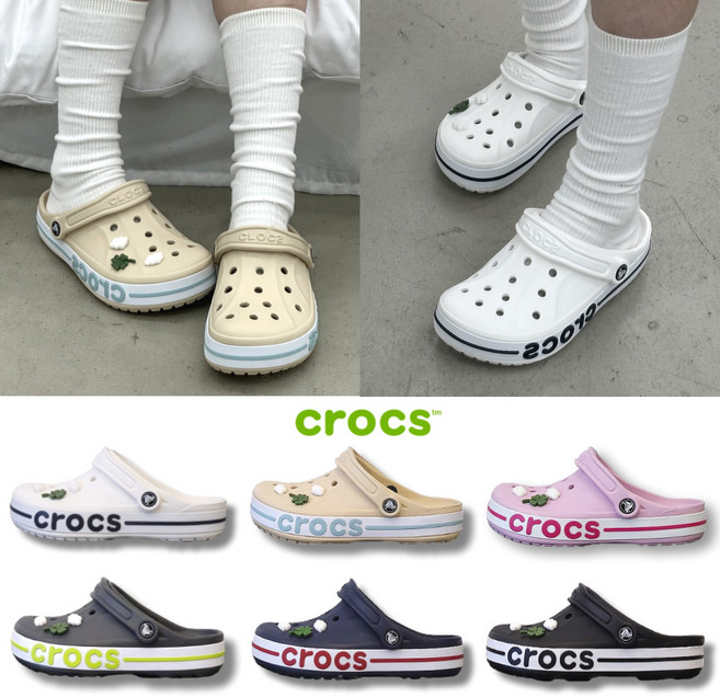 (정품) 크록스 바야밴드 6컬러 슬리퍼 샌들 남성 여성 + 스포젠 악세사리 포함