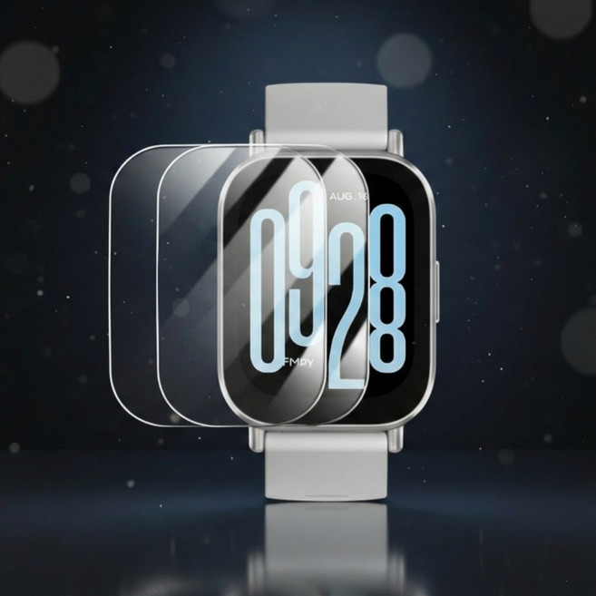 샤오미 레드미 워치5 액티브 강화유리 보호필름 2매, 레드미 워치5 액티브 강화유리 2매